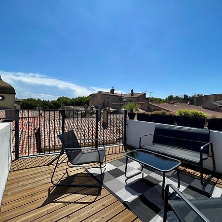 Rooftop N°38 - Rooms Et Studios - Vue Cite Medievale Каркассонн Екстер'єр фото